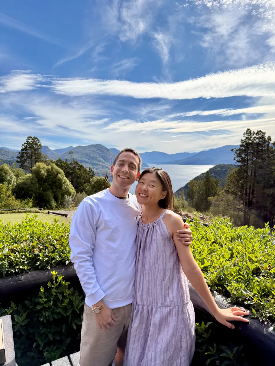 Yuan and Lucas in Patagonia